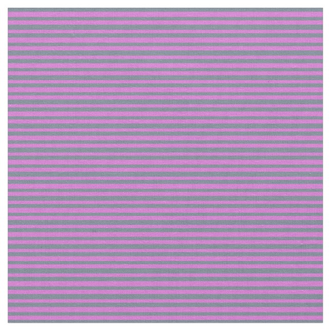 Orchid and Slate Gray Stripes/Lines Pattern Fabric (Close Up)