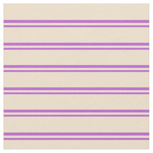 Orchid and Tan Pattern of Stripes Fabric