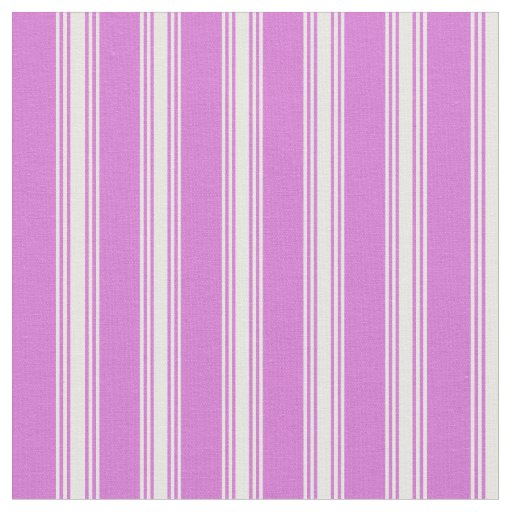 Orchid and White Colored Pattern Fabric