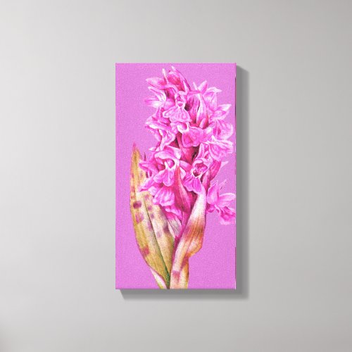 Orchid art flower purple pink canvas print