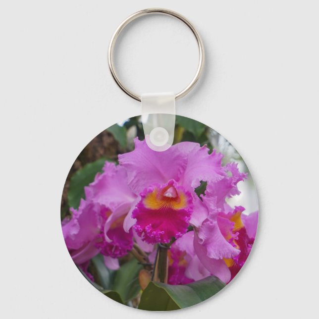 Orchid Beauty Keychain (Front)