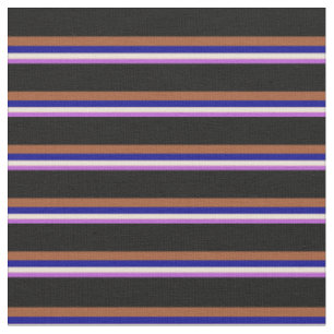 Orchid, Bisque, Dark Blue, Sienna, and Black Fabric
