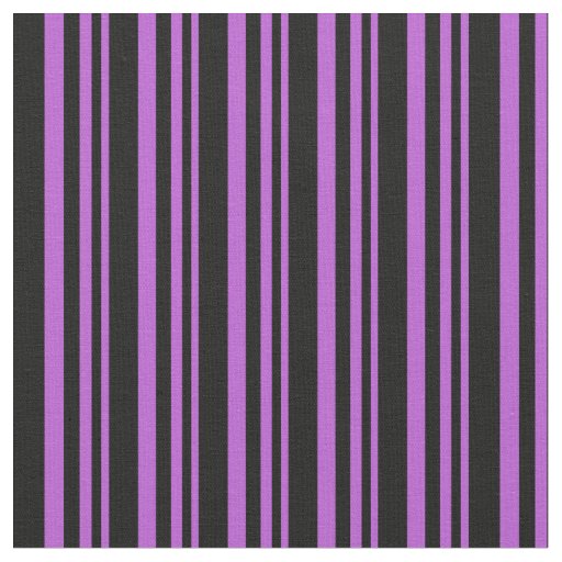 Orchid & Black Lines Pattern Fabric