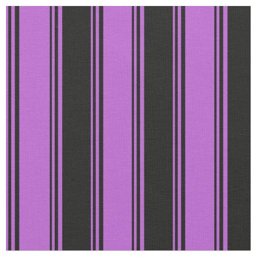 Orchid & Black Striped/Lined Pattern Fabric