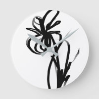 Orchid Blanc: Abstract White & Black