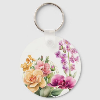 Orchid Blast  Keychain