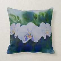 Elegant Orchid Decorative Throw Pillows Zazzle