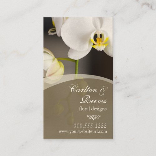 Orchid Blooms 2 Business Cards