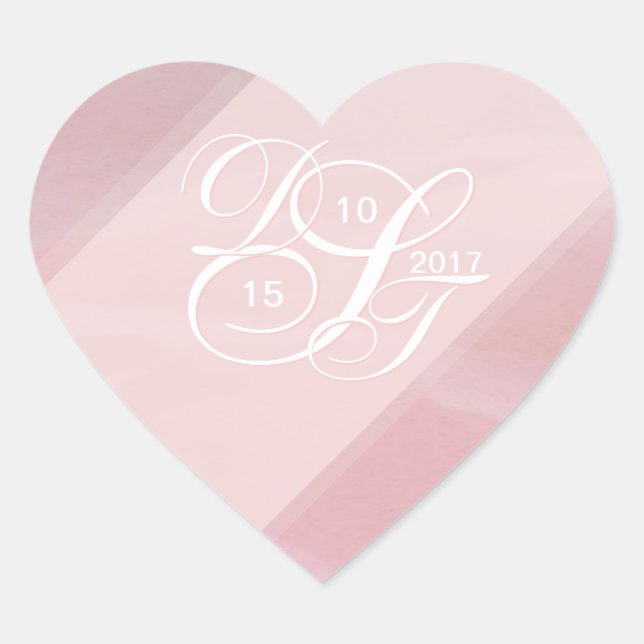 Orchid Blush Heart Stickers (Front)