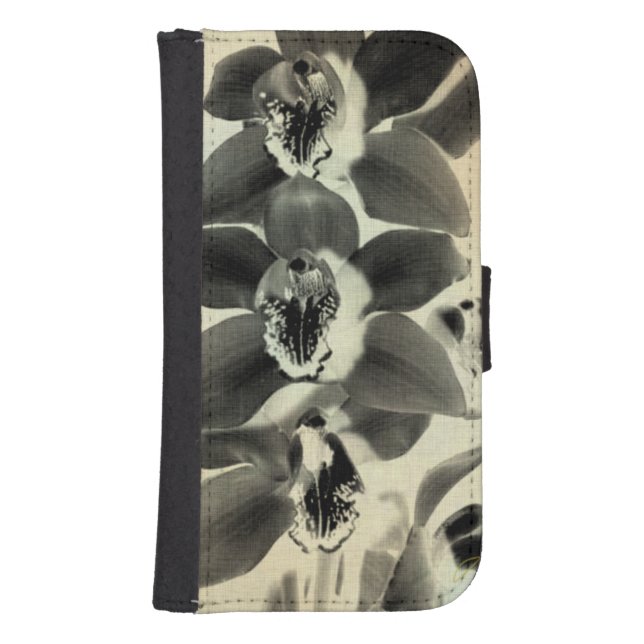 Orchid Blush Panels IV Samsung Galaxy Wallet Case (Front)
