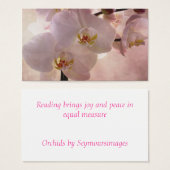 Orchid Bookmark (Front & Back)