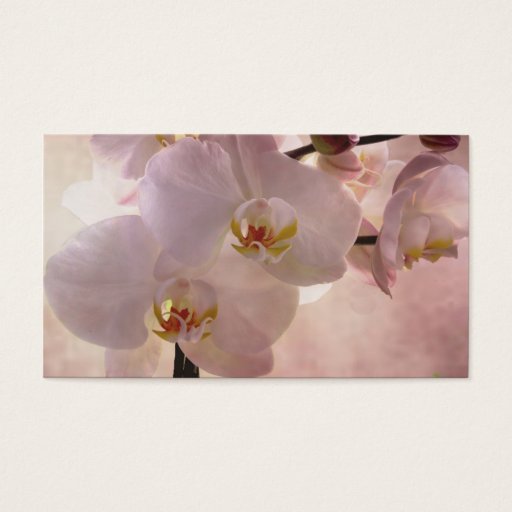 Customizable Orchid Bookmark Business Card Template