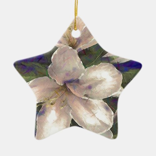 Orchid Ceramic Ornament