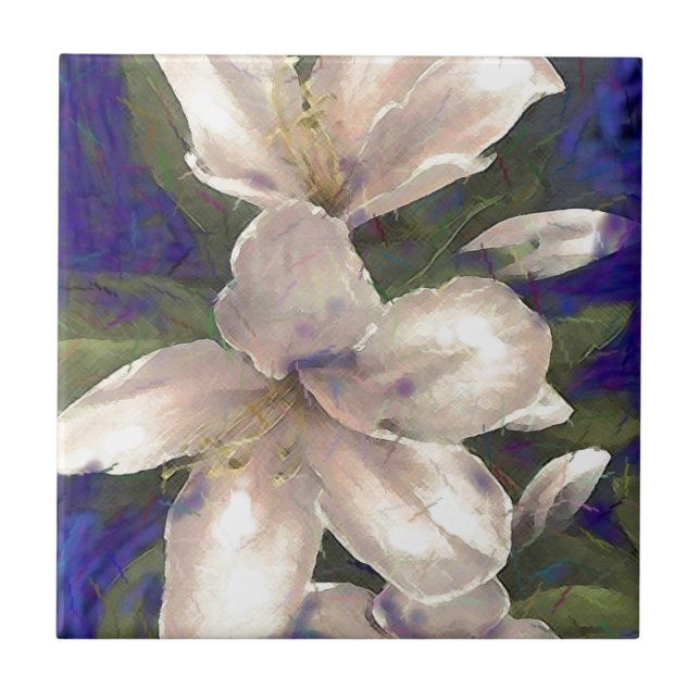 Orchid Ceramic Tile (Front)
