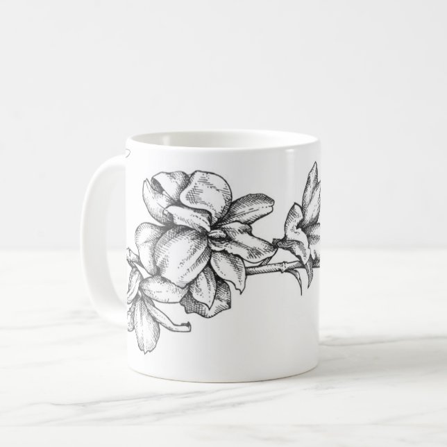 Orchid Coffee Mug (Front Left)