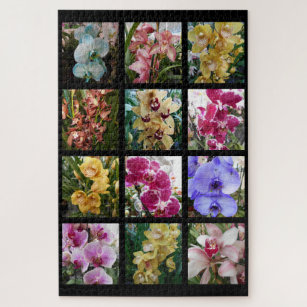 Orchid Collage Jigsaw Puzzle