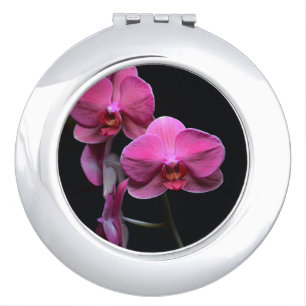 Orchid compact mirror
