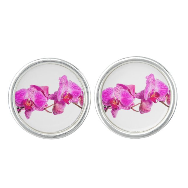 Orchid Cufflinks (Front)