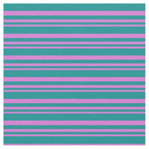 Orchid & Dark Cyan Colored Pattern Fabric