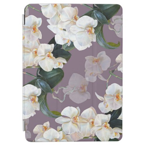 Orchid dark lavender watercolor iPad air cover