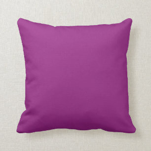 Orchid Dark Purple Medium Magenta Color Background Throw Pillow