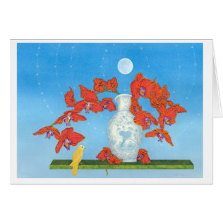 Orchid Dream Floating in Place With 3 Little Birds