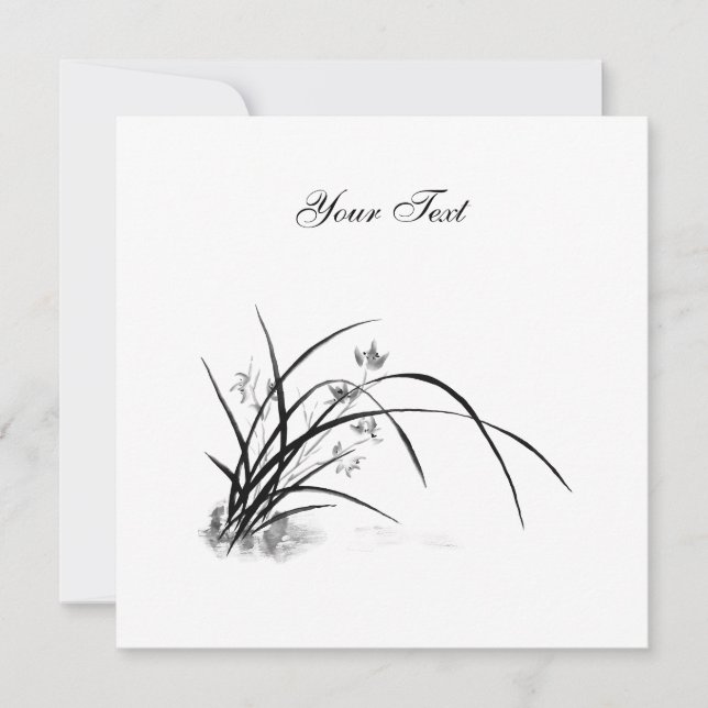 Orchid Elegance Invitation (Front)