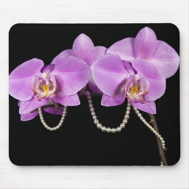 Orchid Elegance Mouse Pad (Front)