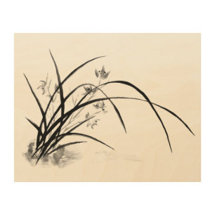 Orchid Elegance Wood Wall Art