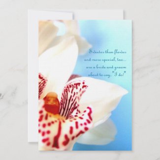 Orchid Engagement Invitation