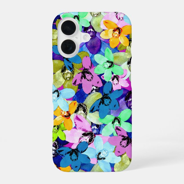 Orchid Extravaganza Watercolour,  iPhone Case (Back)