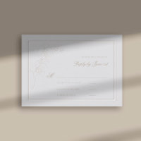 Orchid Faux Embossed Frame Formal Wedding Response