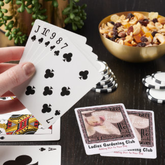 Orchid Floral Blossom Word Cloud Poker Cards