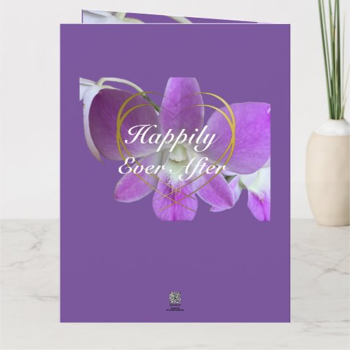 Orchid Flower 49th Wedding Anniversary Card Zazzle