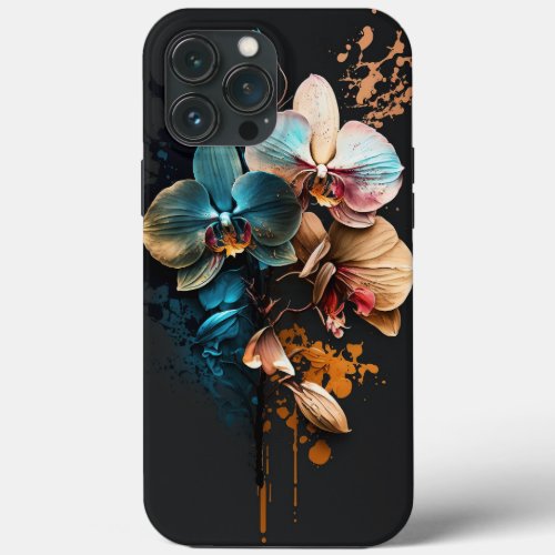 Orchid flower artwork creative design iPhone 13 pro max case