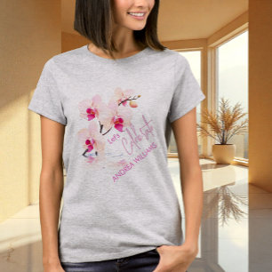 Orchid Flower Blossoms 60th Birthday Name T-Shirt