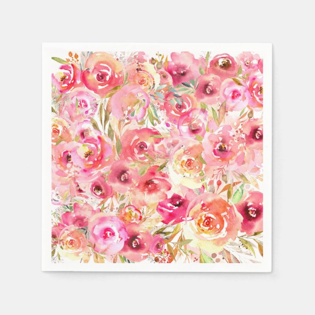 Orchid Flower Napkins (Front)