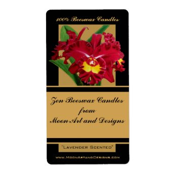 Orchid Flower Painting Craft Or Wine Label 1 by MoonArtandDesigns at Zazzle