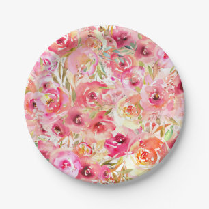 Orchid Flower Paper Plates