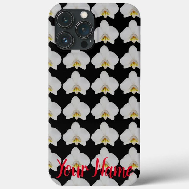 Orchid flower Pattern for gardeners and blossom Case-Mate iPhone Case (Back)