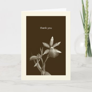 Orchid Flower Photo Custom Thank You Personal Note by FidesDesign at Zazzle