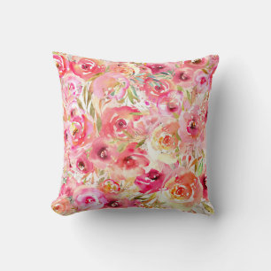 Orchid Flower Throw Pillow
