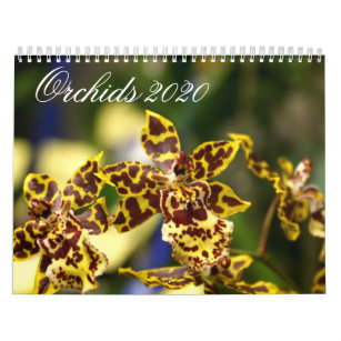 Orchid Flowers 2020 Calendar
