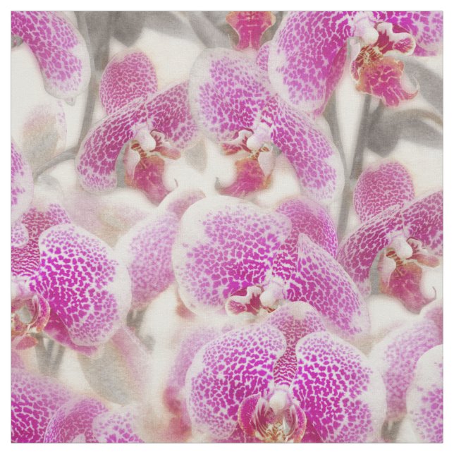 Orchid Flowers Fabric (Swatch)
