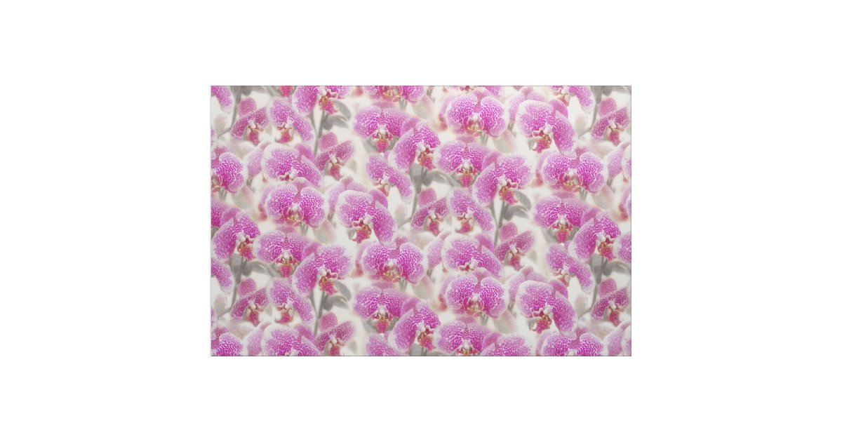 Orchid Flowers Fabric Zazzle