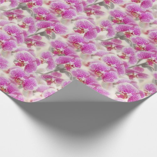 Orchid Flowers Pink Floral Wrapping Paper