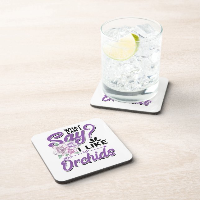 Orchid Gardening Beverage Coaster (Right Side)