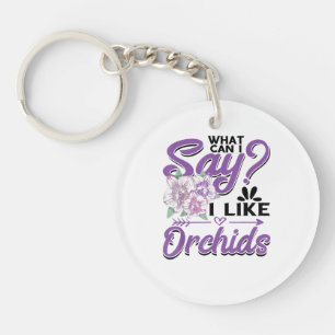 Orchid Gardening Keychain