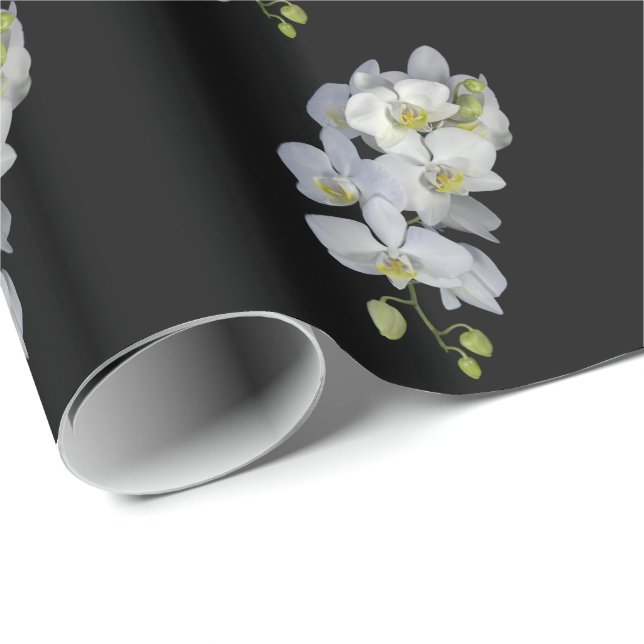 Orchid Garland Wrapping Paper (Roll Corner)