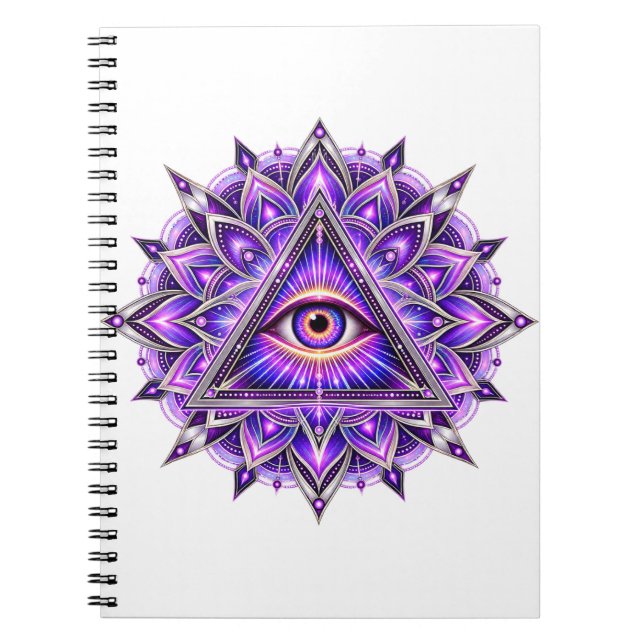 Orchid Geometry Eye Notebook (Front)